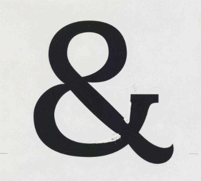 Thomas Huot-Marchand croquis de l'esperluette, caractère typographique Minuscule acquis par le Cnap en 2015<br/> &copy; Thomas Huot Marchand Minuscule & CNAP