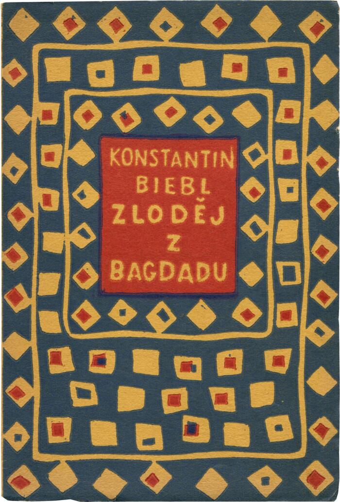 Josef Čapek, couverture pour “Zloděj z Bagdadu“ (Le voleur de Bagdad), de Konstantin Biebl <br/> - Éd. Aventinum, Prague, 1925, (collection Pierre Ponant)