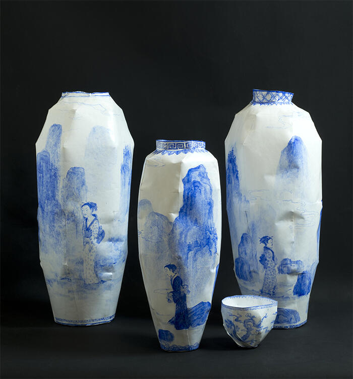 Vases et bol, Ruth Gurvich<br/> &copy;  madd Bordeaux - L. Gauthier