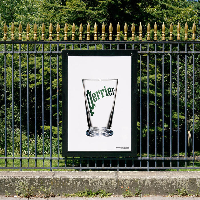Martin Szekely, verre Perrier, 1996<br/> &copy; madd-bordeaux - I.Gaspar Ibeas - Perrier, Groupe Nestlé Waters