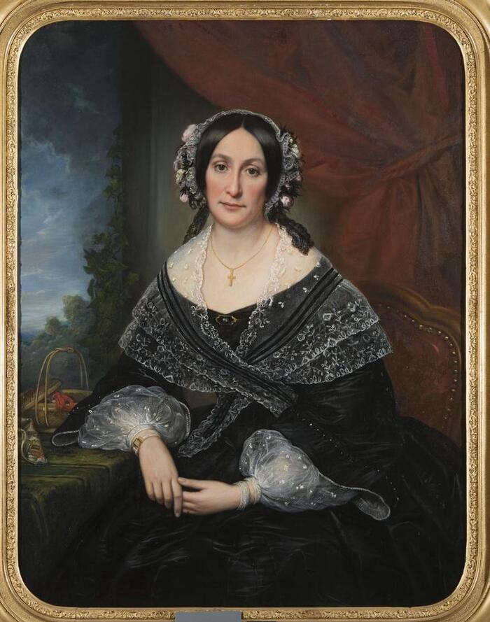 Joseph Nicolas Jouy- Portrait de Mme Jules Vieillard - 1861<br/> &copy;  madd-bordeaux - L. Gauthier