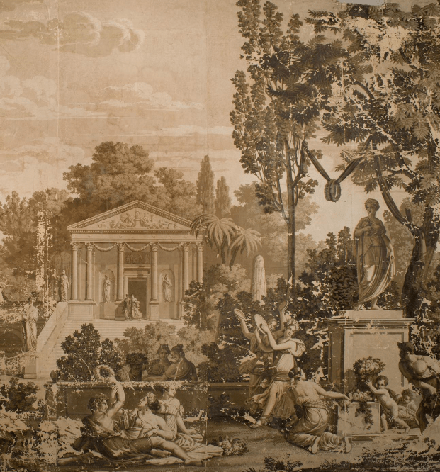 Les Fêtes grecques - Manufacture Joseph Dufour, Xavier Mader (1789 - 1830), after Louis Lafitte (1770 - 1828) Paris, 1824<br/> &copy; madd-bordeaux