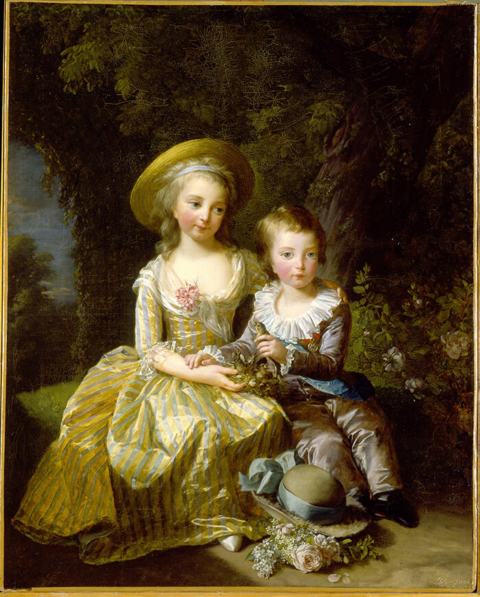 Marie-Thérèse-Charlotte de France et son frére Louis-Joseph-Xavier, Elisabeth Louise Vigée-Le Brun <br/> &copy; madd-bordeaux - L. Gauthier