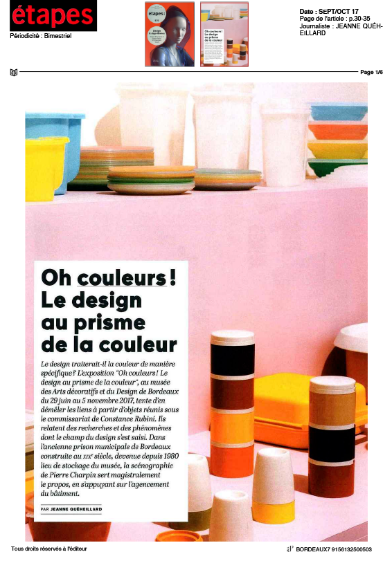 Oh couleurs ! in étapes: magazine (sept/oct)<br/>