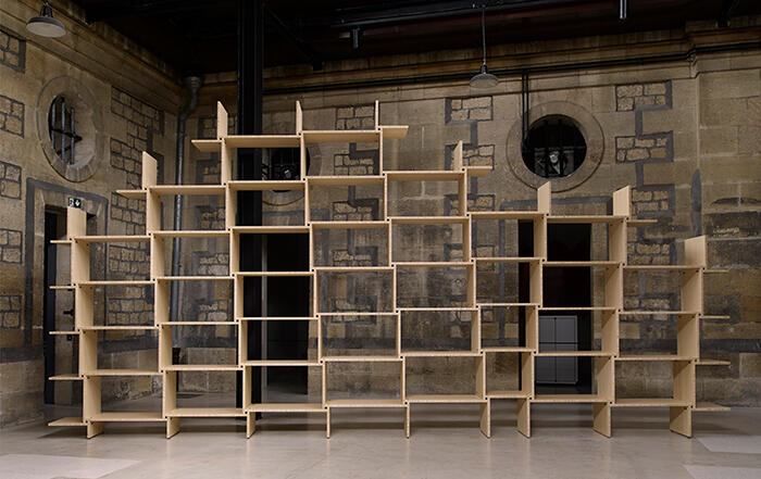 Martin Szekely, Construction, 2013, Multiplis de bambou, laiton<br/> &copy;  Fabrice Gousset