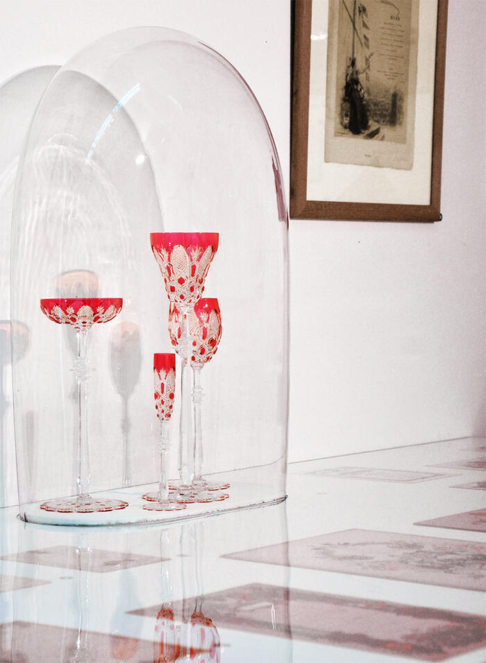 Tsar rouge, verres en cristal de Baccarat, 1909<br/> &copy; madd-bordeaux - V. Pertseva